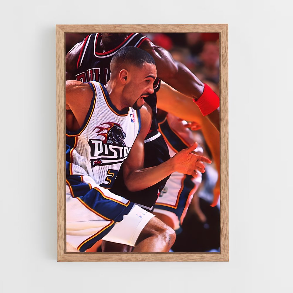 Poster L'Attaque de Grant Hill – affiche Basketball (vue 4)